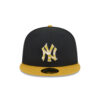 New York Yankees Metallic Gold Logo Fitted Cap 2 New York Yankees Metallic Gold Logo Fitted Cap