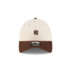New York Yankees Mini Logo Adjustable Cap in Brown