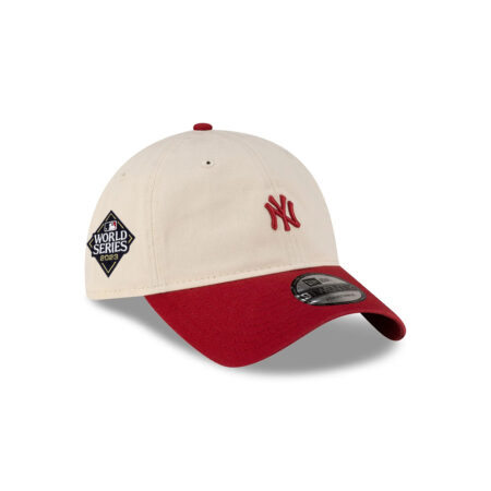 New York Yankees Mini Logo Adjustable Cap in Red