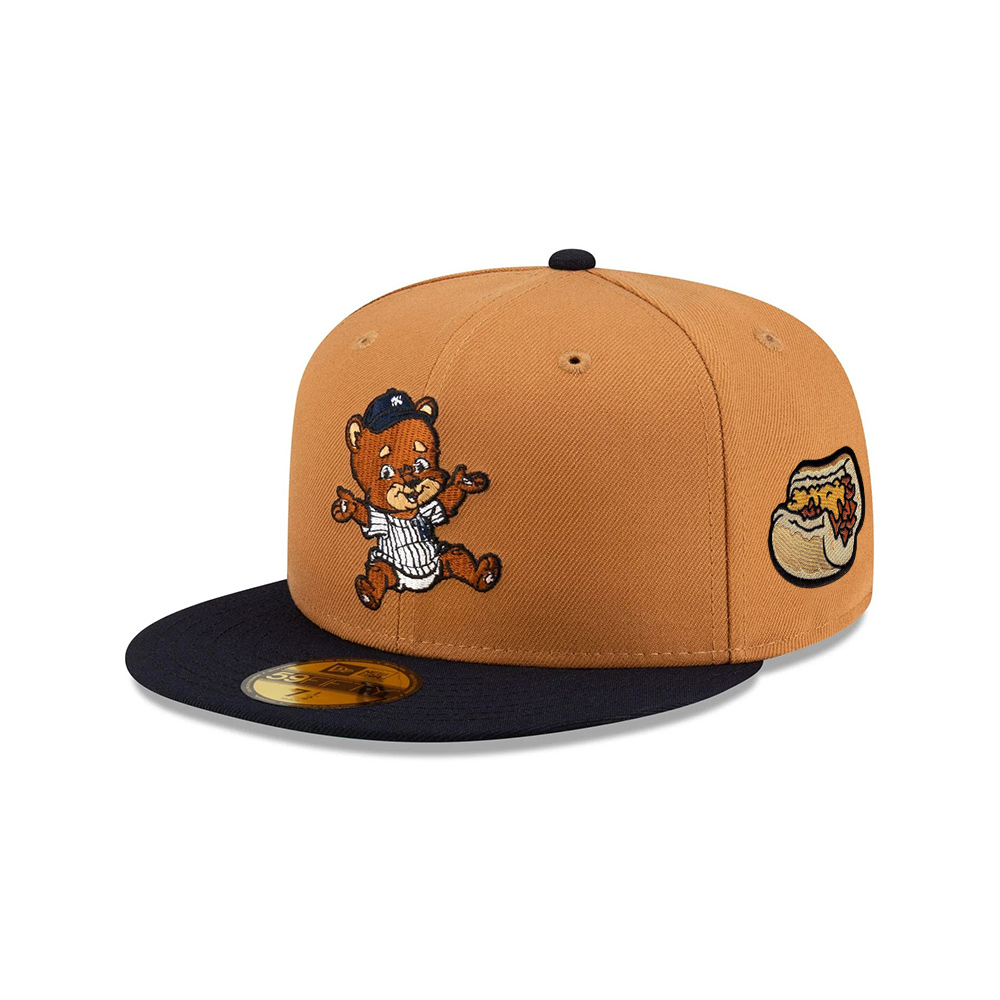 New York Yankees Mini Mascot Fitted Cap in Brown New York Yankees Mini Mascot Fitted Cap in Brown