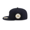 New York Yankees Minimal Bar Fitted Cap in Black 3 New York Yankees Minimal Bar Fitted Cap in Black