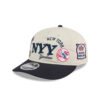 New York Yankees Multi-Patch Retro Crown Snapback in Cream