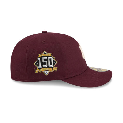 New York Yankees Pre-Curve Fitted Cap in Maroon