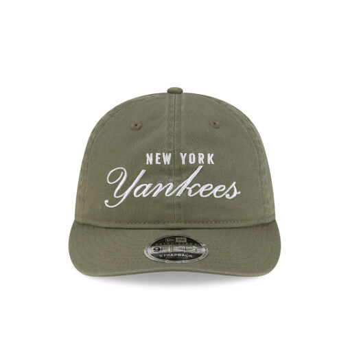 New York Yankees Retro Crown Adjustable Cap in Olive