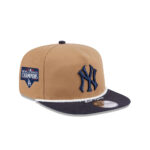 New York Yankees Rope Detail Golfer Cap in Khaki