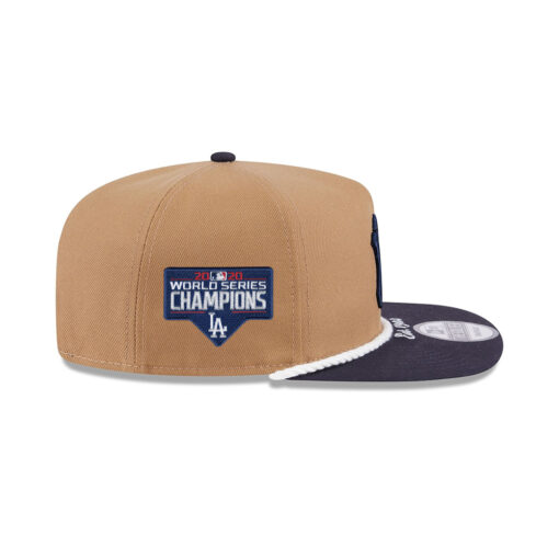 New York Yankees Rope Detail Golfer Cap in Khaki