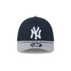New York Yankees Rope Detail Stretch-Fit Cap in Black