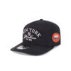 New York Yankees Stacked Wordmark Adjustable Cap in Black