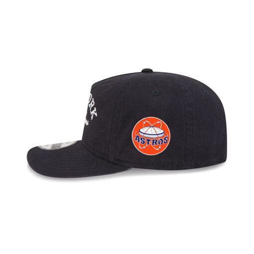 New York Yankees Stacked Wordmark Adjustable Cap in Black