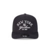 New York Yankees Stacked Wordmark Adjustable Cap in Black