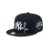 New York Yankees State Outline Fitted Cap in Black
