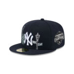 New York Yankees State Outline Fitted Cap in Black