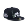New York Yankees State Outline Fitted Cap in Black
