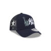 New York Yankees State Outline Trucker Cap in Black