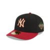 New York Yankees Team Card Graphic Fitted Cap in Black
