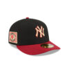 New York Yankees Team Card Graphic Fitted Cap in Black
