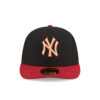 New York Yankees Team Card Graphic Fitted Cap in Black