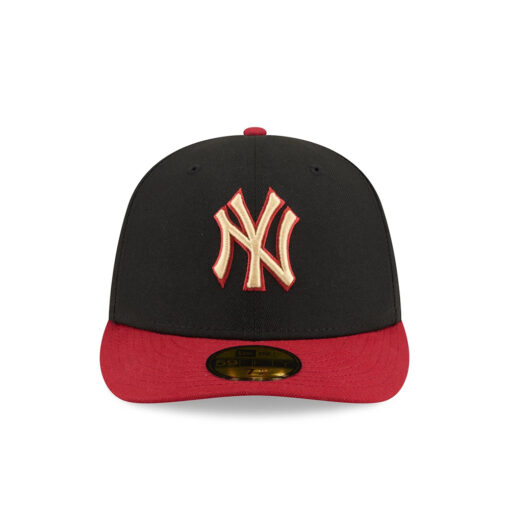 New York Yankees Team Card Graphic Fitted Cap in Black