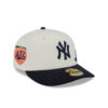 New York Yankees Tonal Floral Fitted Cap in White 2 New York Yankees Tonal Floral Fitted Cap in White