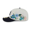 New York Yankees Tonal Floral Fitted Cap in White 3 New York Yankees Tonal Floral Fitted Cap in White