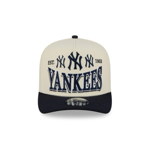 New York Yankees Triple Mark Snapback in Chrome White