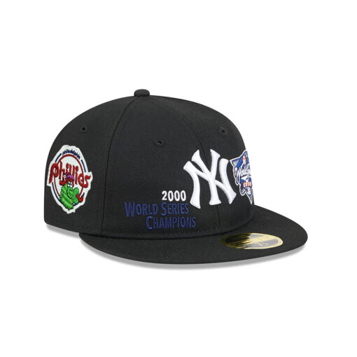 New York Yankees Trophy Pack Retro Crown Fitted Cap in Black