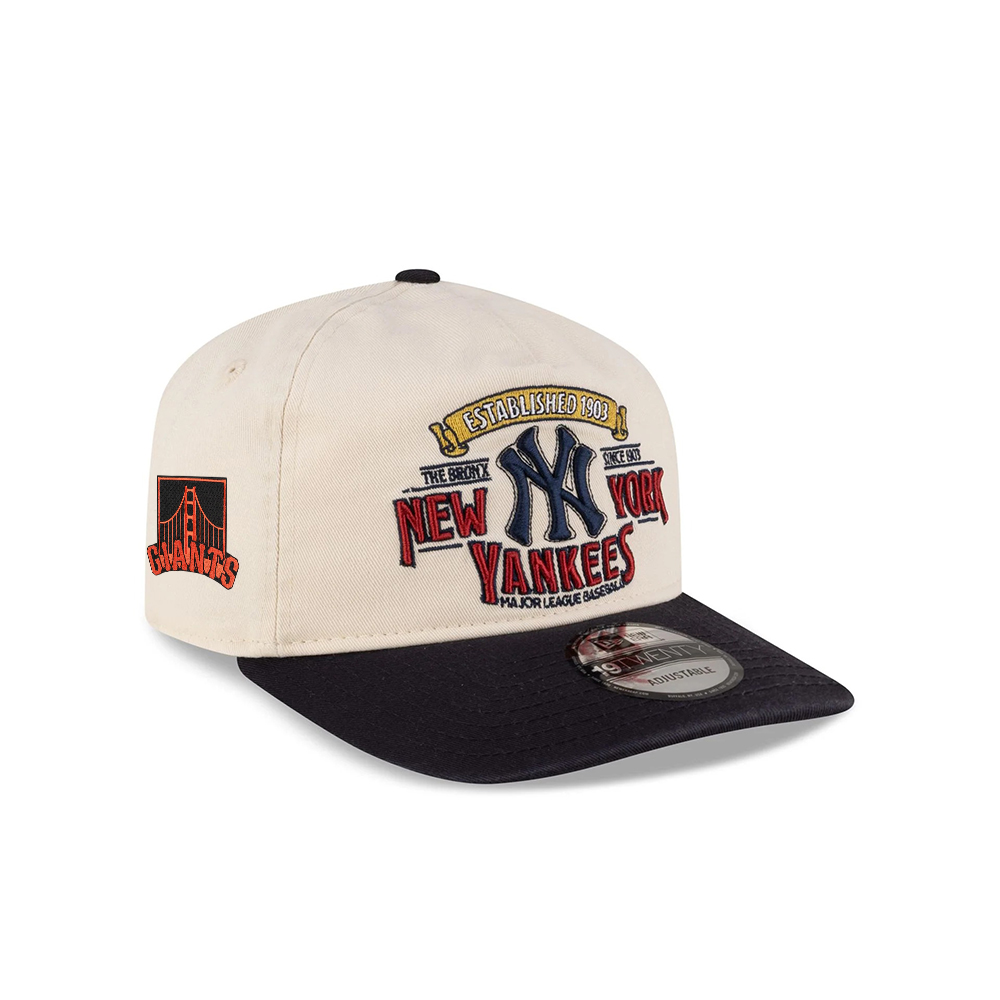 New York Yankees Washed Graphic Adjustable Cap in Chrome Navy New York Yankees Washed Graphic Adjustable Cap in Chrome Navy
