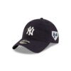 New York Yankees Washed Script Adjustable Cap in Navy
