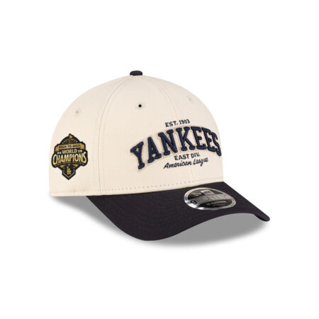 New York Yankees Wordmark Adjustable Cap in Light Cream