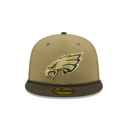 Philadelphia Eagles 2025 Salute to Service Fitted Cap
