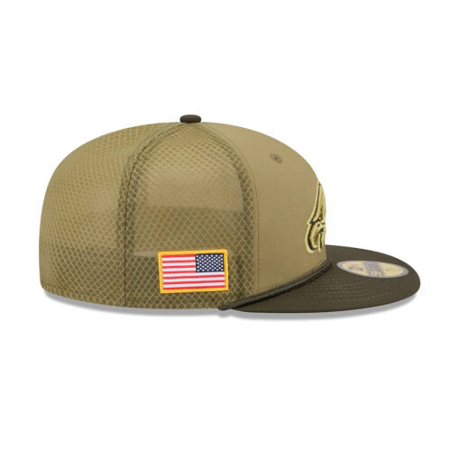 Philadelphia Eagles 2025 Salute to Service Fitted Cap