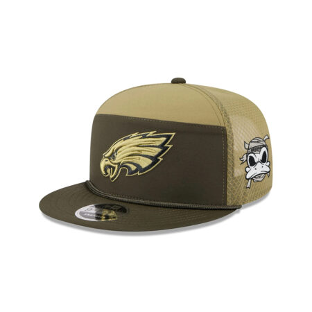 Philadelphia Eagles 2025 Salute to Service Split Panel Trucker Cap