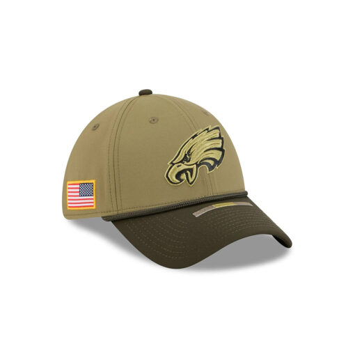 Philadelphia Eagles 2025 Salute to Service Stretch-Fit Cap