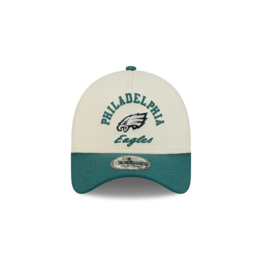 Philadelphia Eagles Arched Snapback Cap in Chrome White Philadelphia Eagles Arched Snapback Cap in Chrome White