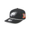 Philadelphia Eagles Black and White Rope Snapback Cap in Black and White