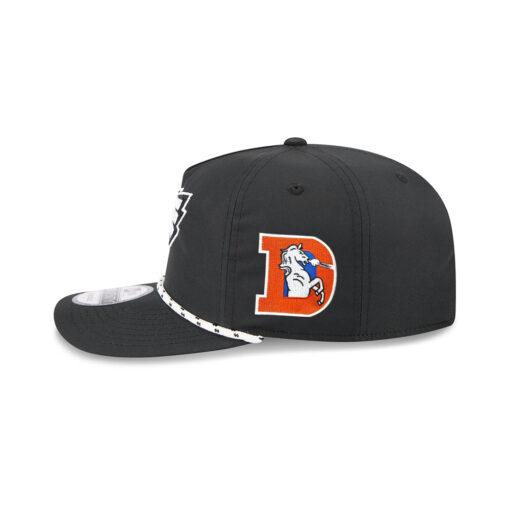 Philadelphia Eagles Black and White Rope Snapback Cap in Black and White