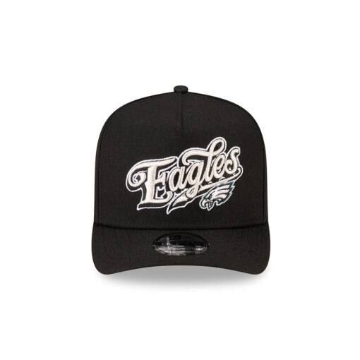 Philadelphia Eagles Born x Raised Script Snapback Cap in Black