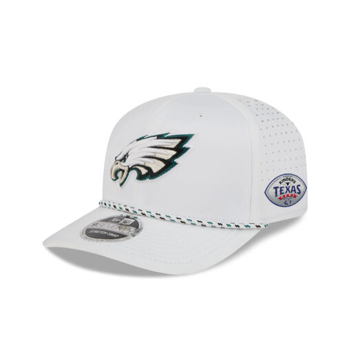 Philadelphia Eagles Performance Rope Stretch-Snap Cap in Optic White