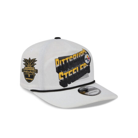 Pittsburgh Steelers 2026 Side Patch Duck Cloth Adjustable Cap in Stone