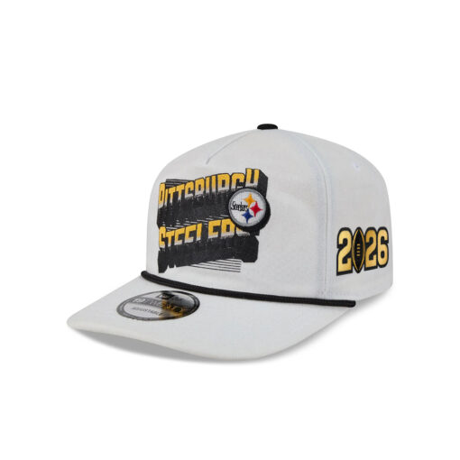 Pittsburgh Steelers 2026 Side Patch Duck Cloth Adjustable Cap in Stone