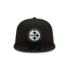 Pittsburgh Steelers Basic Snapback Cap in Black and White