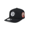 Pittsburgh Steelers Contrast Logo Snapback Cap in Black and White
