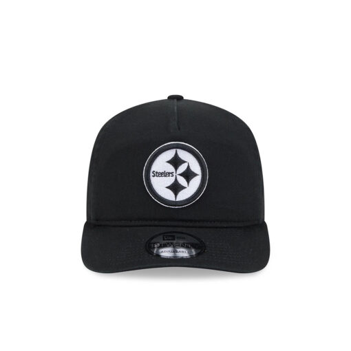 Pittsburgh Steelers Contrast Logo Snapback Cap in Black and White