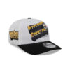 Pittsburgh Steelers State Outline Side Patch Duck Cloth Adjustable Cap in White and Black