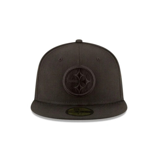 Pittsburgh Steelers Tonal Fitted Cap in Black