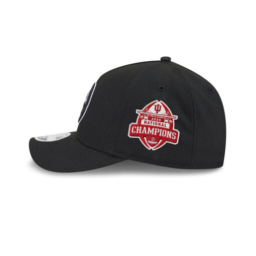Pittsburgh Steelers Tonal Logo Oval Side Patch Snapback Cap in Black
