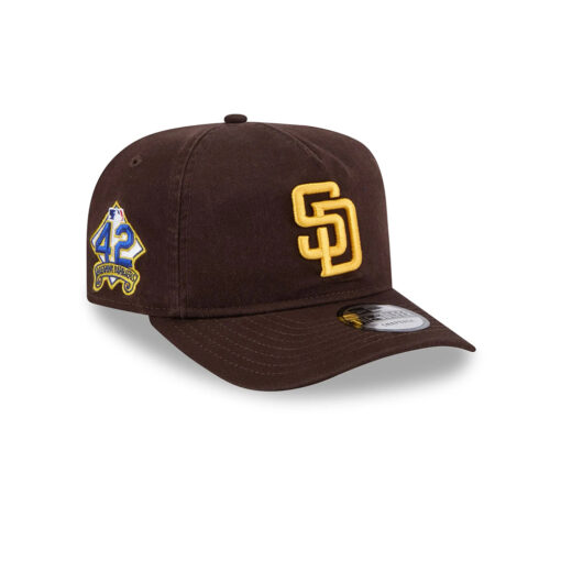 San Diego Padres 42 Tribute Fitted Cap in Brown