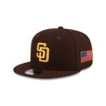 San Diego Padres 42 Tribute Snapback in Brown