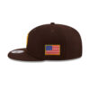San Diego Padres 42 Tribute Snapback in Brown