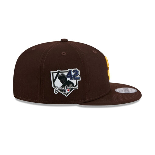 San Diego Padres 42 Tribute Snapback in Brown